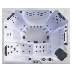 AWT Whirlpool Aussenwhirlpool IN-406 eco extreme Sterling Silver 225x185 grau