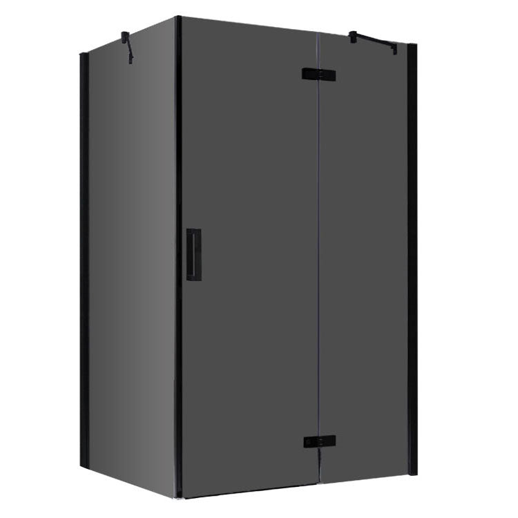 AWT Duschabtrennung LBS1505-B zwart 150x90 rechts