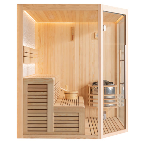 AWT Sauna E1811B pinie 160x160 6.8kW Cilindro