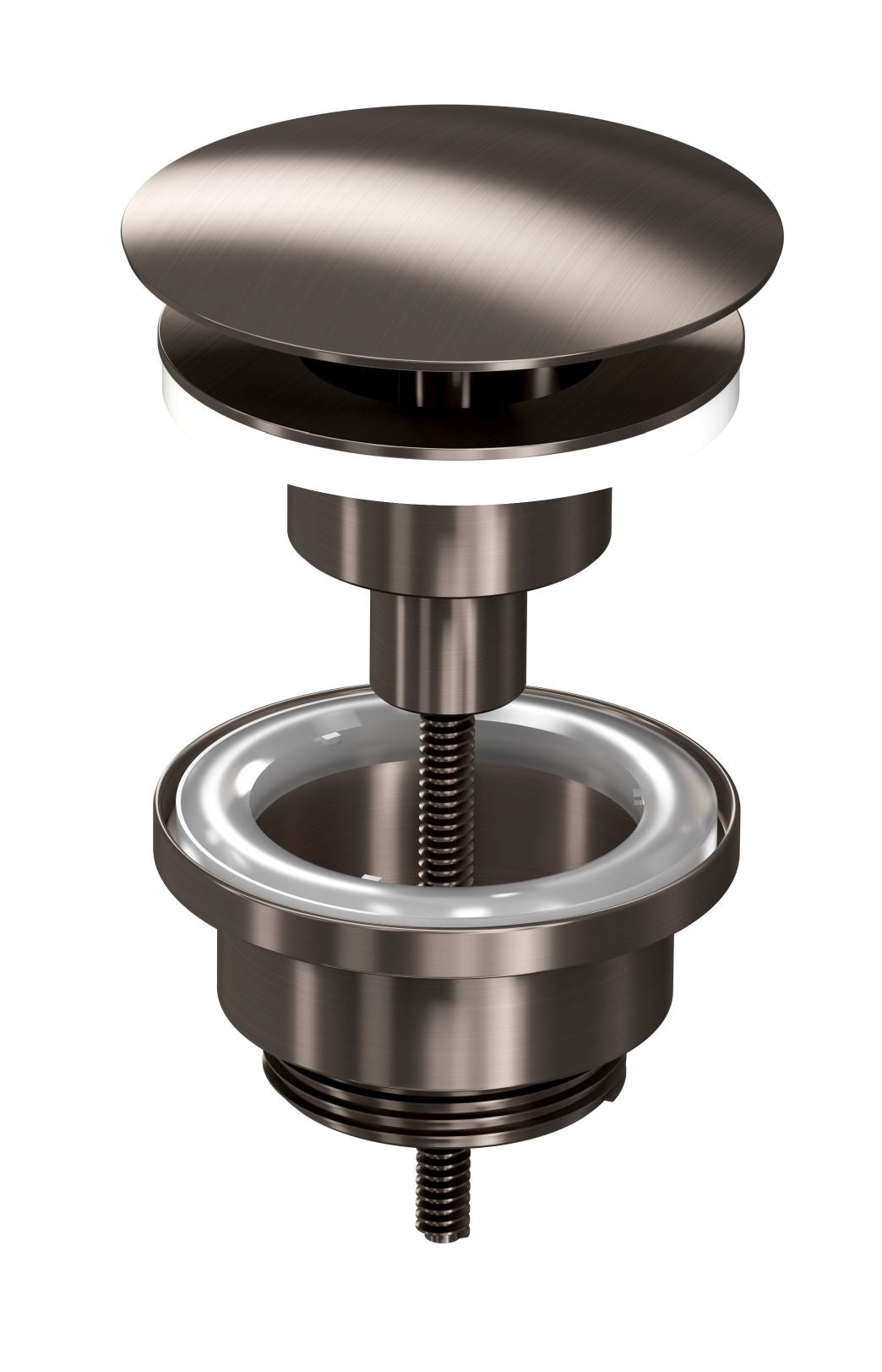 Ink niet-afsluitbare plug messing - metal black