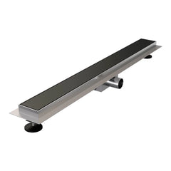 BRAUER Douchegoot met multifunctioneel rooster en flens 7 x 90 mat zwart