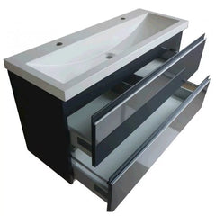 Shall onderkast 100 x 36 cm houtnerf grijs