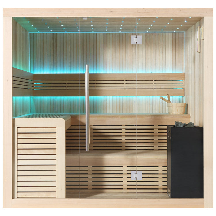 AWT Sauna B1112A Hemlock 220x200 9kW Virta Bi-O