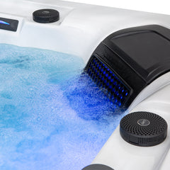 AWT Whirlpool Aussenwhirlpool IN-406 eco extreme pro Sterling Silver 225x185 grijs