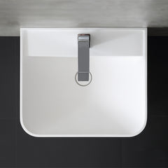 StoneArt Vrijstaand Wastafel LZ517 - wit glanzend - 52x45cm