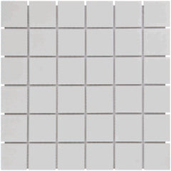 The Mosaic Factory Barcelona Mozaiek Tegel Vierkant - Extra Wit Porselein Geglazuurd 309x309 mm