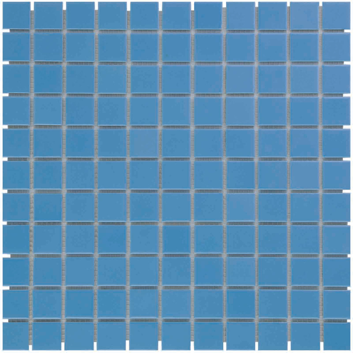 The Mosaic Factory Barcelona Mozaiek Tegel Vierkant - Blauw Porselein Geglazuurd 300x300 mm