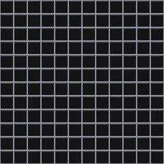 The Mosaic Factory Barcelona Mozaiek Tegel Vierkant - Zwart Porselein Geglazuurd 300x300 mm