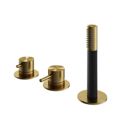 Hotbath Archie AR085 badrandcombinatie zonder uitloop RVS 316 - Geborsteld Messing PVD