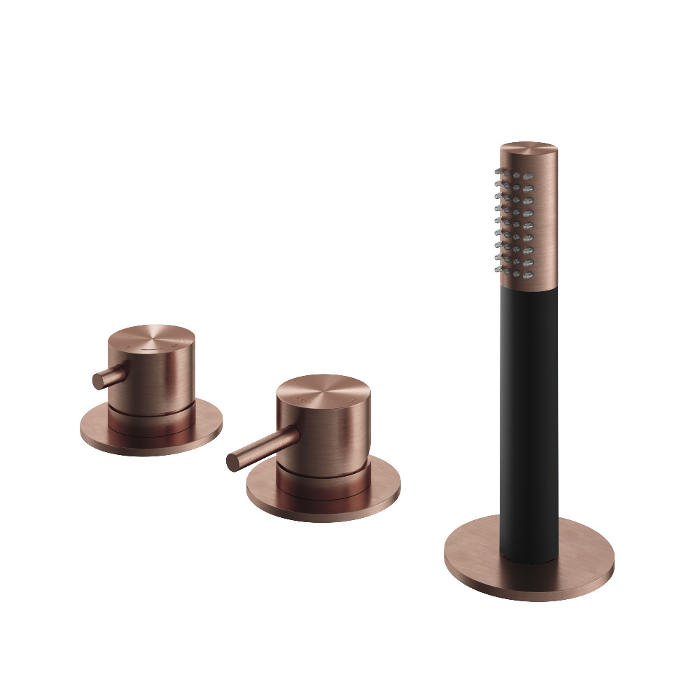 Hotbath Archie AR085 badrandcombinatie zonder uitloop RVS 316 - Geborsteld Koper PVD