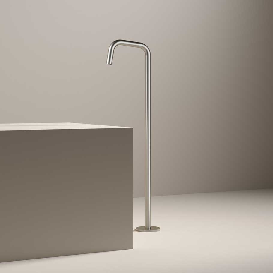 Hotbath Archie AR086 vrijstaande baduitloop - Geborsteld Gunmetal PVD