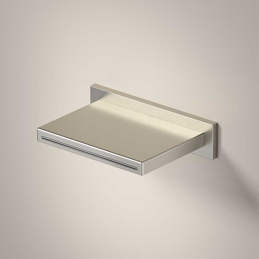 Hotbath Archie AR160 Cascade opbouw wanduitloop RVS 316 - Geborsteld Gunmetal PVD