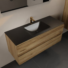 MONDIAZ AIVY 120cm badmeubel Chai, wastafel Urban solid surface midden 1 kraangat