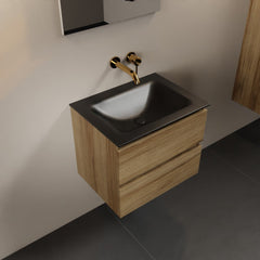 MONDIAZ AIVY 60cm badmeubel Chai, wastafel Urban solid surface midden zonder kraangat