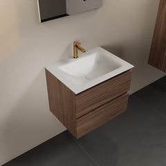 MONDIAZ AIVY 60cm badmeubel Mocha, wastafel Talc solid surface midden 1 kraangat