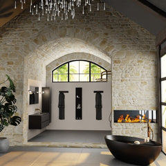 MONDIAZ AIVY 120cm badmeubel Urban, wastafel Urban solid surface rechts zonder kraangat