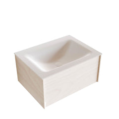 MONDIAZ LUSH 60 badmeubel underlayment 1 lade wastafel CLOUD midden 1 kraangat