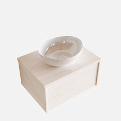 MONDIAZ LUSH 60 badmeubel underlayment 1 lades BARCO midden geen kraangat