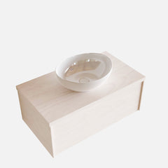 MONDIAZ LUSH 80 badmeubel underlayment 1 lades BARCO midden 1 kraangat