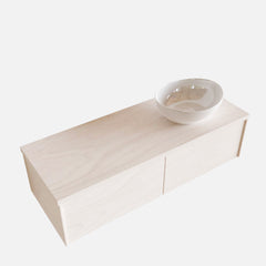 MONDIAZ LUSH 120 badmeubel underlayment 2 lades BARCO rechts 1 kraangat