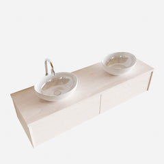 MONDIAZ LUSH 150 badmeubel underlayment 2 lades BARCO dubbel 2 kraangaten