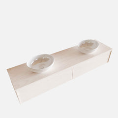 MONDIAZ LUSH 180 badmeubel underlayment 2 lades BARCO dubbel geen kraangat