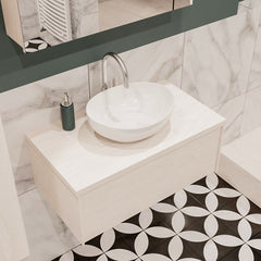 MONDIAZ LUSH 80 badmeubel underlayment 1 lades BARCO midden 1 kraangat