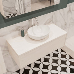 MONDIAZ LUSH 100 badmeubel underlayment 1 lades BARCO midden 1 kraangat