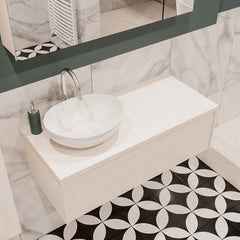 MONDIAZ LUSH 100 badmeubel underlayment 1 lades BARCO links 1 kraangat