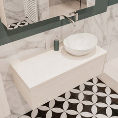 MONDIAZ LUSH 100 badmeubel underlayment 1 lades BARCO rechts geen kraangat