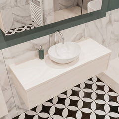 MONDIAZ LUSH 120 badmeubel underlayment 1 lades BARCO midden 1 kraangat