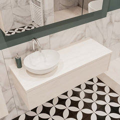 MONDIAZ LUSH 120 badmeubel underlayment 1 lades BARCO links 1 kraangat