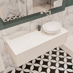 MONDIAZ LUSH 120 badmeubel underlayment 1 lades BARCO rechts geen kraangat