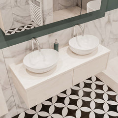 MONDIAZ LUSH 120 badmeubel underlayment 2 lades BARCO dubbel 2 kraangaten