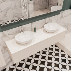 MONDIAZ LUSH 150 badmeubel underlayment 1 lades BARCO dubbel 2 kraangaten