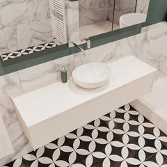 MONDIAZ LUSH 150 badmeubel underlayment 1 lades BARCO midden geen kraangat