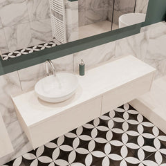 MONDIAZ LUSH 150 badmeubel underlayment 2 lades BARCO links 1 kraangat