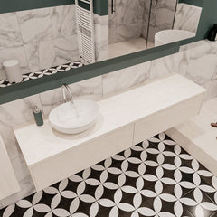 MONDIAZ LUSH 180 badmeubel underlayment 2 lades BARCO links 1 kraangat