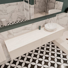 MONDIAZ LUSH 180 badmeubel underlayment 2 lades BARCO rechts 1 kraangat