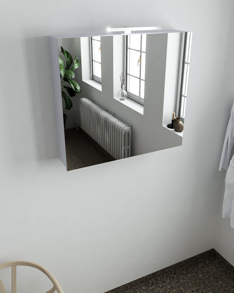 MONDIAZ CUBB spiegelkast 80x70x16cm kleur cale met 2 deuren