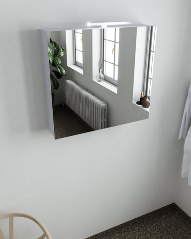 MONDIAZ CUBB spiegelkast 80x70x16cm kleur cale met 2 deuren