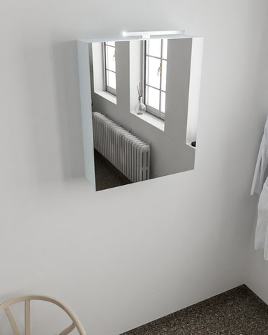 MONDIAZ CUBB spiegelkast 60x70x16cm kleur clay met 1 deur