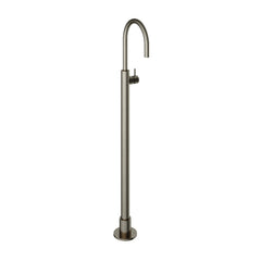 Hotbath Cobber CB078W wastafelmengkraan vloermontage Geborsteld Nikkel