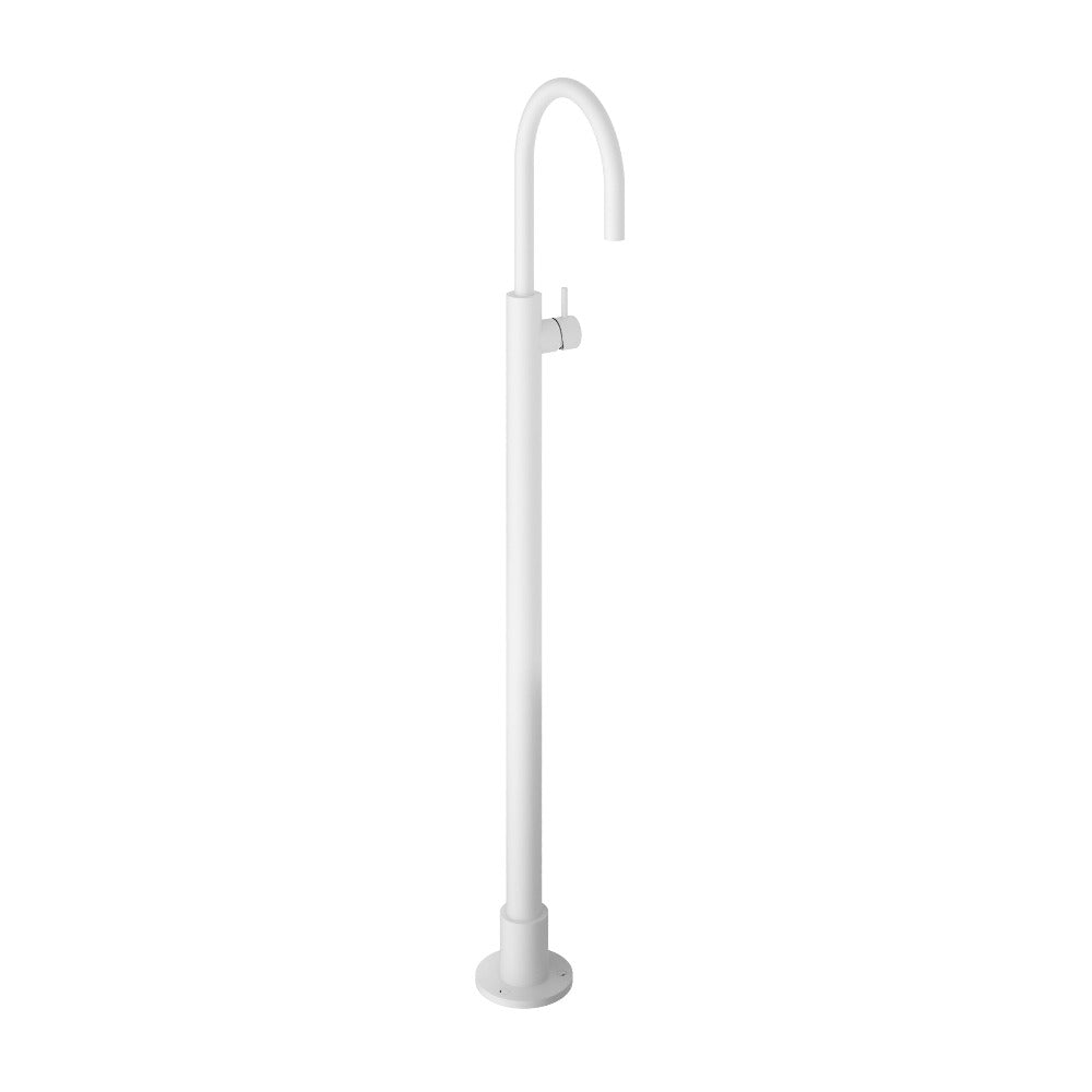 Hotbath Cobber CB078W wastafelmengkraan vloermontage - Mat Wit