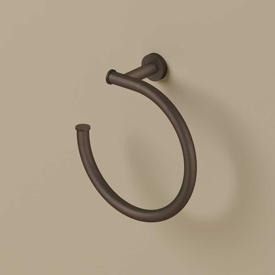 Hotbath &More BAA08 handdoekring - Tuscan Bronze