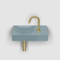 Clou Vale fontein 38cm met kraangat rechts - blauw keramiek -  CL/03.38161.01.R