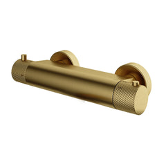 Hotbath Cobber X CX008 opbouw douchethermostaat - Geborsteld Messing PVD