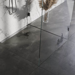 BRAUER Douchegoot met standaard rooster en flens voor wandmontage 7 x 90 RVS geborsteld