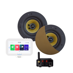 N-JOY CONNECT BADKAMERRADIO,  CONTROLLER (IPX7) + WAND LADER + ZUMBA SPEAKERSET (BRONZE) BLUETOOTH / 70 WATT / 230V/24V