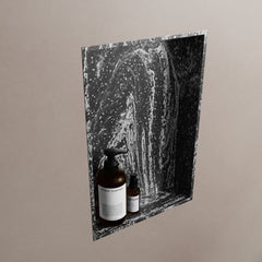 MONDIAZ EASY Nis 44,5x29,5cm in solid surface kleur Lava. 1 vak  geschikt voor in- of opbouw